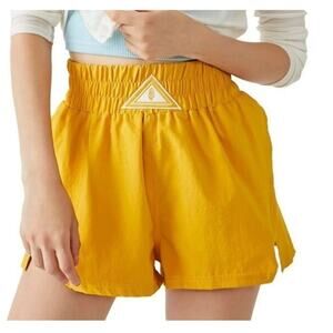 FP Movement ‘Next Round’ Run Boxing Athletic Shorts Gold-Yellow Summer Size S
